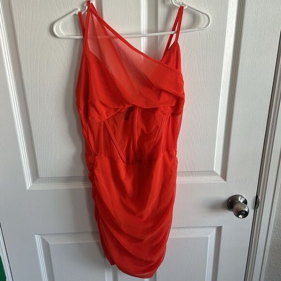 Mesh Corset Detail Bodycon Dress - Picture 4 of 9